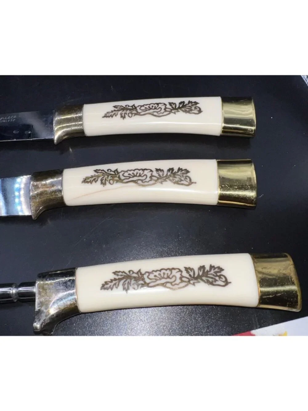 Vintage Masterpiece Japan Stainless Steel Carving Knife Fork Set MCM Royal Brand